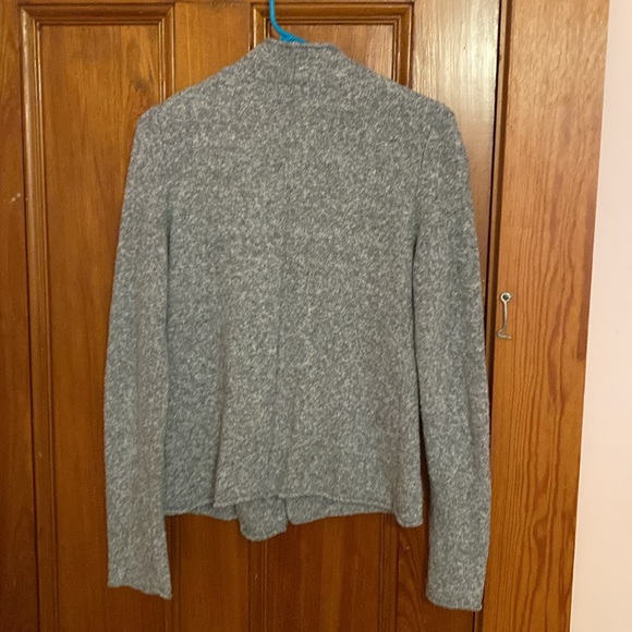 Heather Gray zip-up sweater - Picture 2 of 5